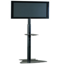 Chief PF1UB or PF1US Large Flat Panel Floor Stand for 42"-71" TVs in Black or Silver color. Chief-PF1UB-PF1US