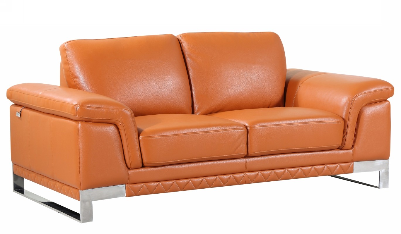 camel faux leather sleeper sofa