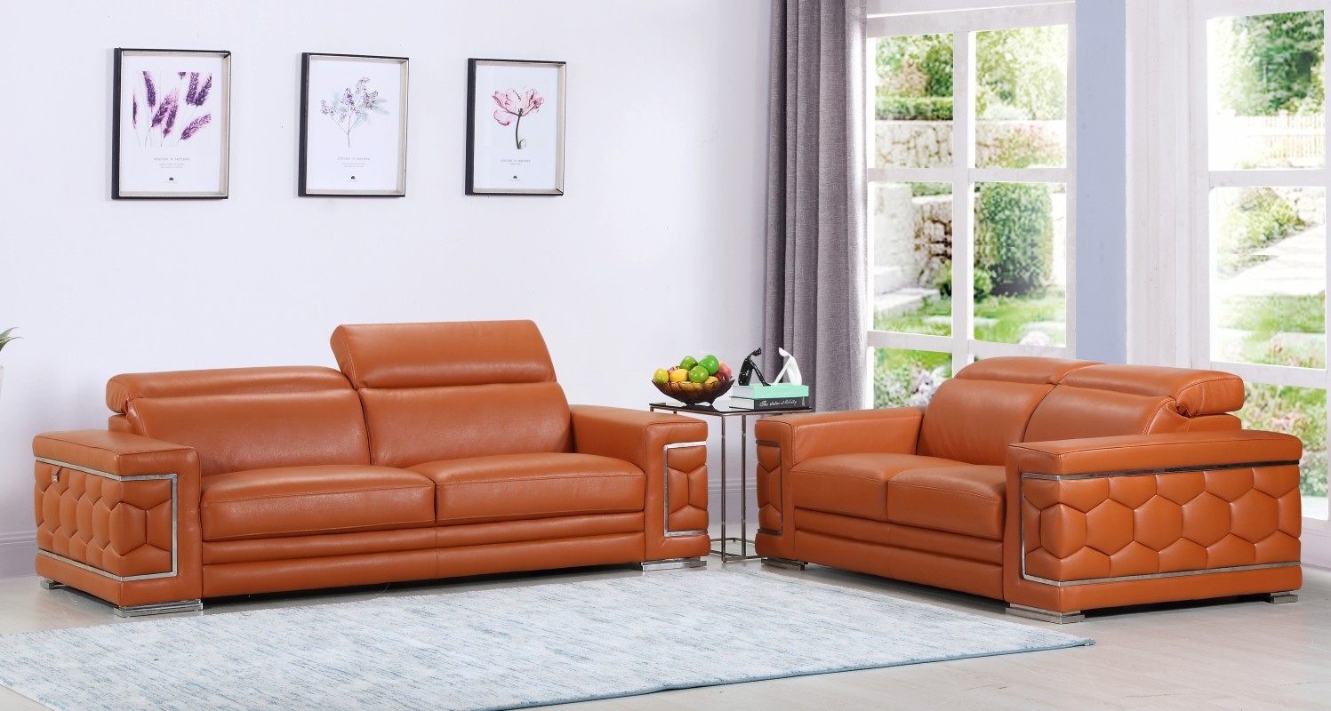 enzo genuine italian leather sofa sets