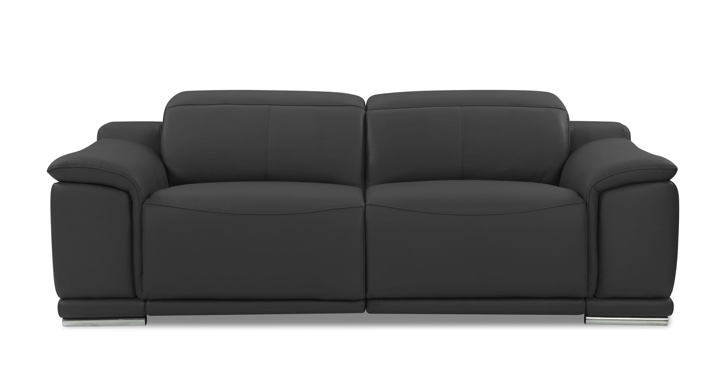 low depth sofa leather charcoal